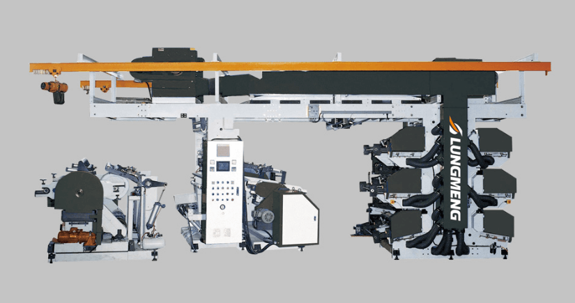 Lung Meng High Speed Six Color flexographic printing machine